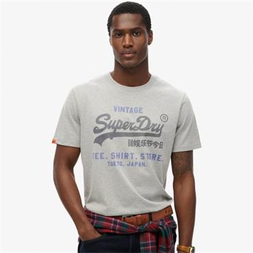 SUPERDRY VL HERITAGE RELAXED T-SHIRT - GREY
