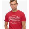 SUPERDRY VL CLASSIC T-SHIRT - RED