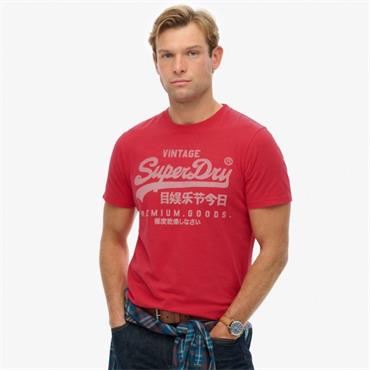 SUPERDRY VL CLASSIC T-SHIRT - RED