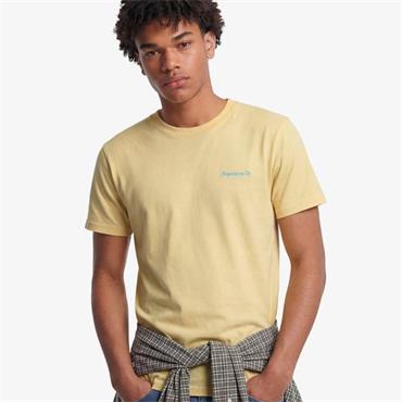 SUPERDRY ESSENTIAL COMPANY LOGO T-SHIRT - YELLOW