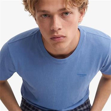 SUPERDRY ESSENTIAL STACKED LOGO T-SHIRT - BLUE