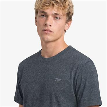 SUPERDRY ESSENTIAL STACKED LOGO T-SHIRT - GREY