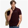SUPERDRY VINTAGE DESTROY POLO SHIRT - BURGUNDY