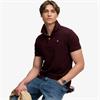 SUPERDRY VINTAGE DESTROY POLO SHIRT - BURGUNDY