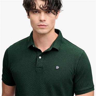 SUPERDRY VINTAGE DESTROY POLO SHIRT - GREEN