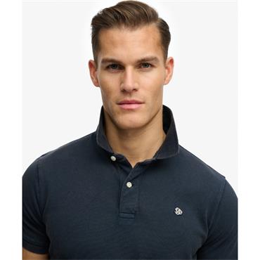 SUPERDRY VINTAGE DESTROY POLO SHIRT - NAVY