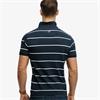 SUPERDRY VINTAGE STRIPE JERSEY POLO - NAVY