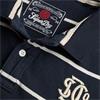 SUPERDRY VINTAGE STRIPE JERSEY POLO - NAVY
