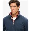 SUPERDRY ESSENTIAL LOGO 1/2 ZIP - NAVY