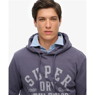 SUPERDRY ATHLETIC ESSENTIALS HOODIE - CHARCOAL