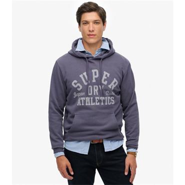 SUPERDRY ATHLETIC ESSENTIALS HOODIE - CHARCOAL