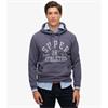 SUPERDRY ATHLETIC ESSENTIALS HOODIE - CHARCOAL