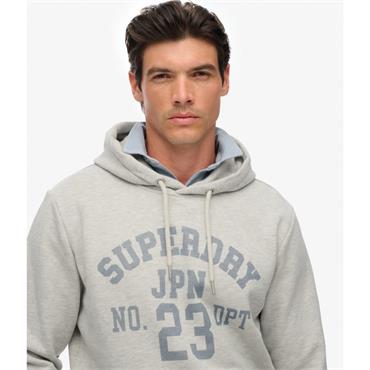 SUPERDRY ATHLETIC ESSENTIALS HOODIE - GREY