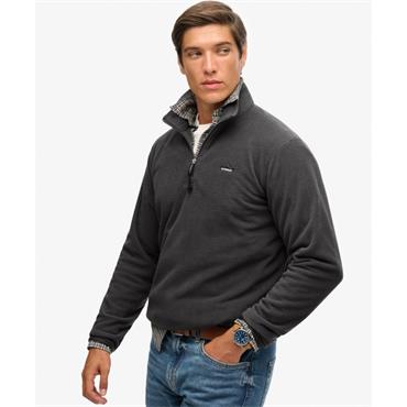 SUPERDRY POLAR FLEECE 1/2 ZIP - CHARCOAL