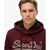 SUPERDRY VL DUO CLASSIC HOODIE - BURGUNDY