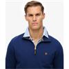 SUPERDRY PREPPY CO 1/2 ZIP - BLUE