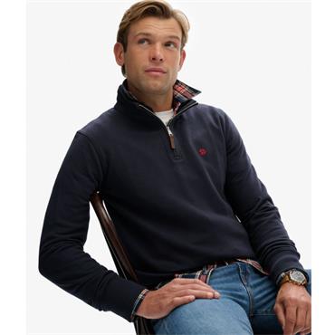 SUPERDRY PREPPY CO 1/2 ZIP - NAVY