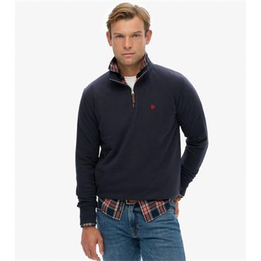 SUPERDRY PREPPY CO 1/2 ZIP - NAVY
