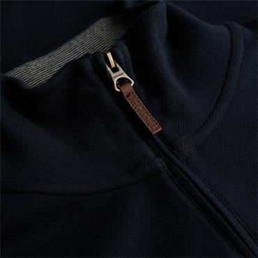 SUPERDRY ESSENTIAL PIQUE 1/2 ZIP - NAVY