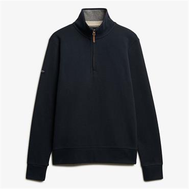 SUPERDRY ESSENTIAL PIQUE 1/2 ZIP - NAVY