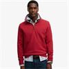 SUPERDRY ESSENTIAL PIQUE 1/2 ZIP - RED