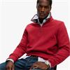SUPERDRY ESSENTIAL PIQUE 1/2 ZIP - RED