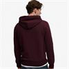 SUPERDRY VL HERITAGE RELAXED HOODIE - BURGUNDY