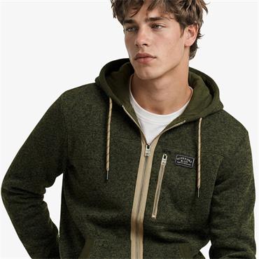 SUPERDRY STORM FLEECE ZIP HOODIE - GREEN