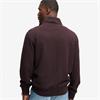 SUPERDRY ESSENTIAL SERIF LOGO 1/2 ZIP - BURGUNDY