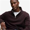 SUPERDRY ESSENTIAL SERIF LOGO 1/2 ZIP - BURGUNDY