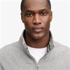SUPERDRY ESSENTIAL SERIF LOGO 1/2 ZIP - GREY