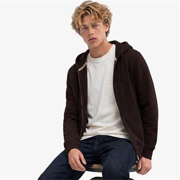 SUPERDRY ESSENTIAL ZIP HOODIE - BURGUNDY