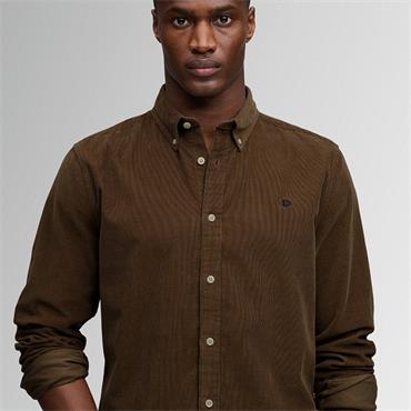 SUPERDRY CLASSIC NEEDLE CORD SHIRT - BEIGE