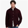 SUPERDRY CLASSIC NEEDLE CORD SHIRT - BURGUNDY