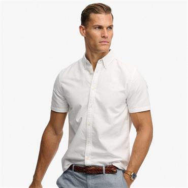 SUPERDRY PREPPY OXFORD S/S SHIRT - WHITE