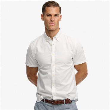 SUPERDRY PREPPY OXFORD S/S SHIRT - WHITE