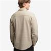 SUPERDRY TWILL TWEED JERSEY SHIRT - BEIGE