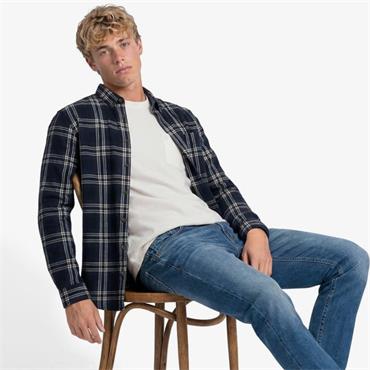 SUPERDRY COTTON LUMBERJACK SHIRT - NAVY