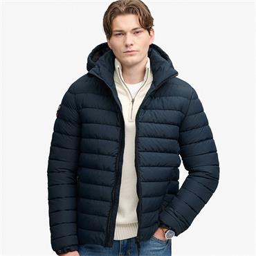 SUPERDRY HOODED FUJI PADDED JACKET - NAVY