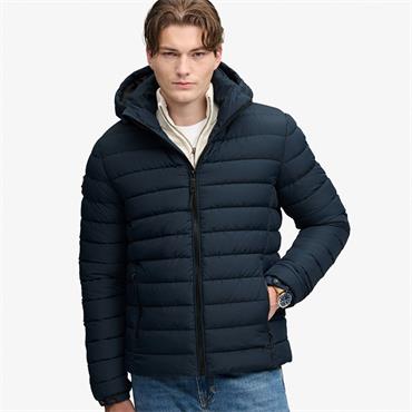 SUPERDRY HOODED FUJI PADDED JACKET - NAVY