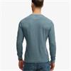 SUPERDRY TEXTURED GRANDAD TOP - BLUE