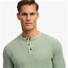 SUPERDRY TEXTURED GRANDAD TOP - GREEN