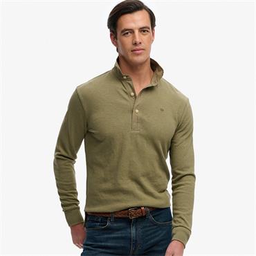 SUPERDRY CLASSIC RUGBY TOP - SAGE