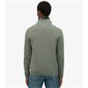 SUPERDRY ESSENTIALS COTTON 1/2 ZIP - GREEN