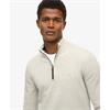 SUPERDRY ESSENTIALS COTTON 1/2 ZIP - GREY