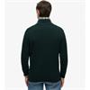 SUPERDRY ESSENTIALS COTTON 1/2 ZIP - GREEN