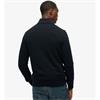 SUPERDRY ESSENTIALS COTTON 1/2 ZIP - NAVY