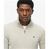 SUPERDRY COTTON 1/2 ZIP KNIT - GREY