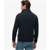 SUPERDRY COTTON 1/2 ZIP KNIT - NAVY
