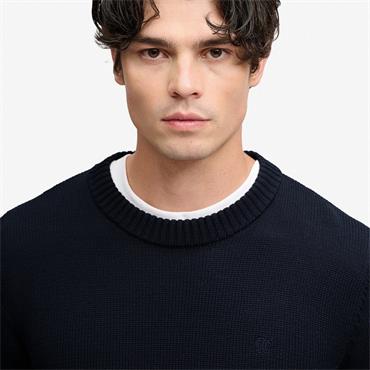 SUPERDRY PREPPY COTTON JUMPER - NAVY